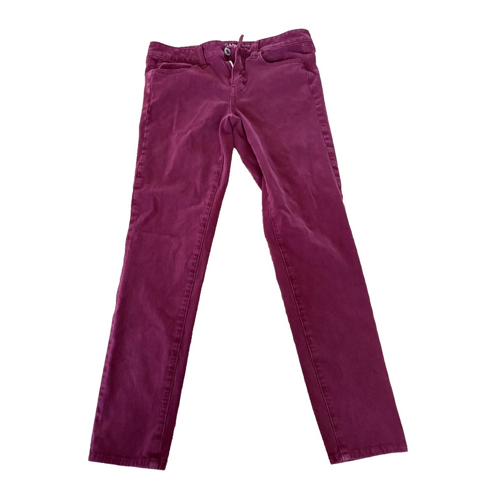 American Eagle AEO Sateen  Jegging Pants Women's Size 10 Maroon